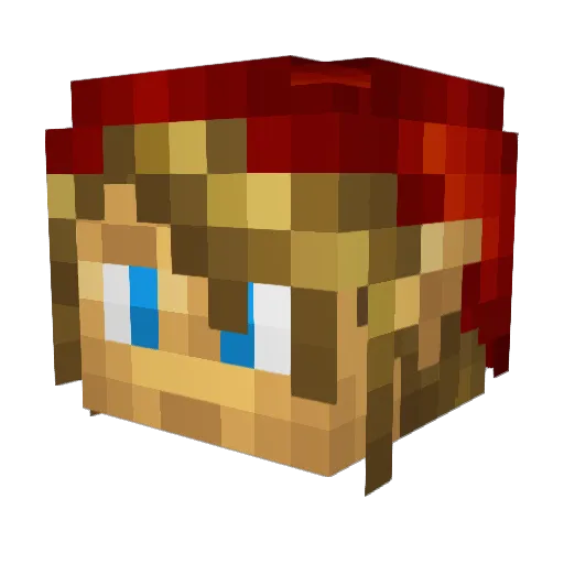 MrTimn744 Minecraft avatar head, 3D render