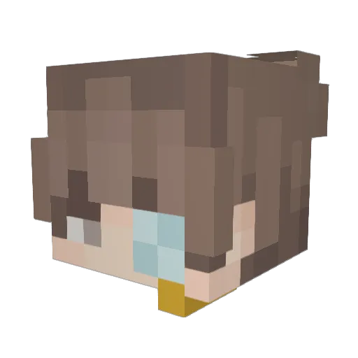 MrTioh_ Minecraft avatar head, 3D render