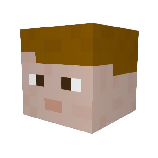 MrToastedCrumpet Minecraft avatar head, 3D render