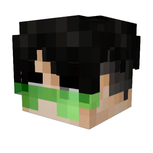MrToffa_ Minecraft avatar head, 3D render