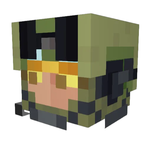 MrTom657 Minecraft avatar head, 3D render