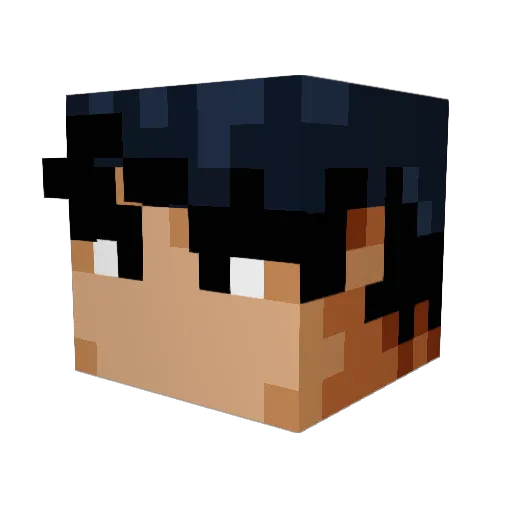 MrTominator7 Minecraft avatar head, 3D render