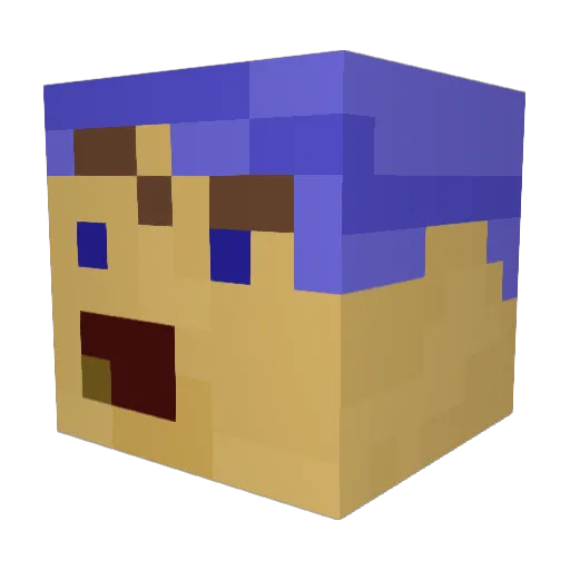 MrTong64 Minecraft avatar head, 3D render