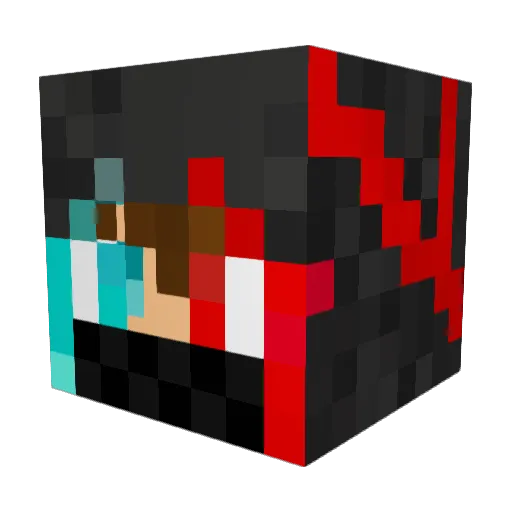 MrTorch44 Minecraft avatar head, 3D render