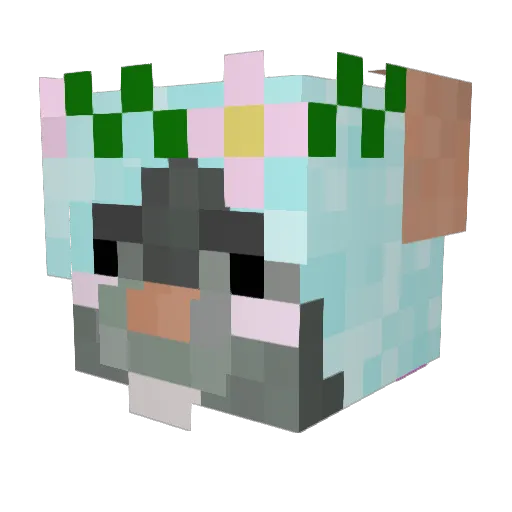 MrTrackas Minecraft avatar head, 3D render