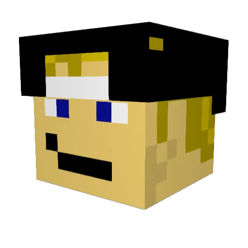 MrTrigo Minecraft avatar head, 3D render
