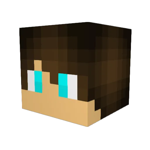 MrTriloX Minecraft avatar head, 3D render