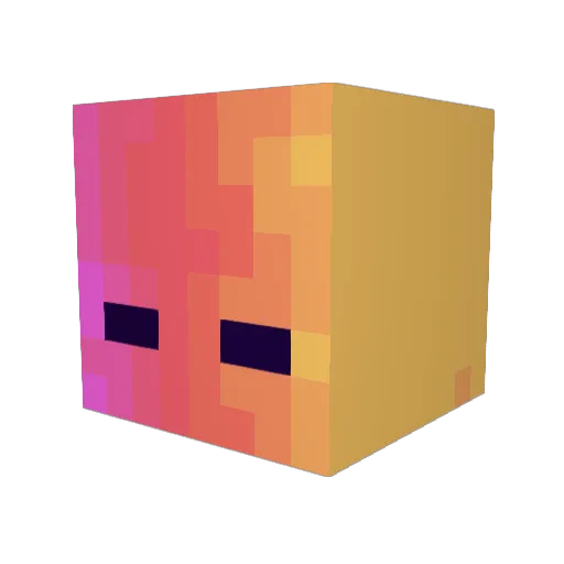 MrTripsters Minecraft avatar head, 3D render