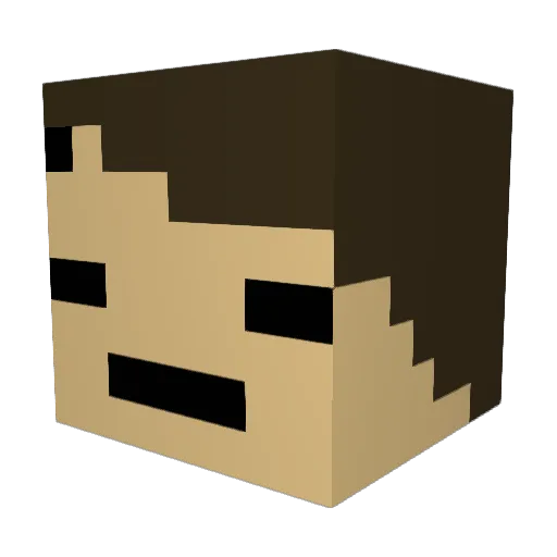 MrTrixter1203 Minecraft avatar head, 3D render