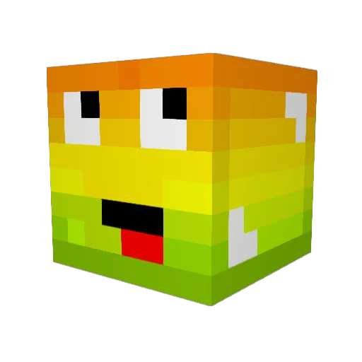 MrTrolllll Minecraft avatar head, 3D render