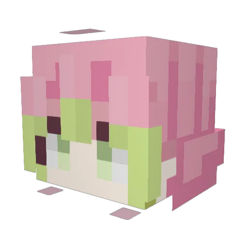 MrTrollsGames Minecraft avatar head, 3D render