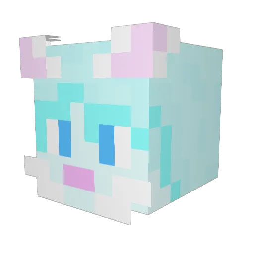 MrTruy Minecraft avatar head, 3D render