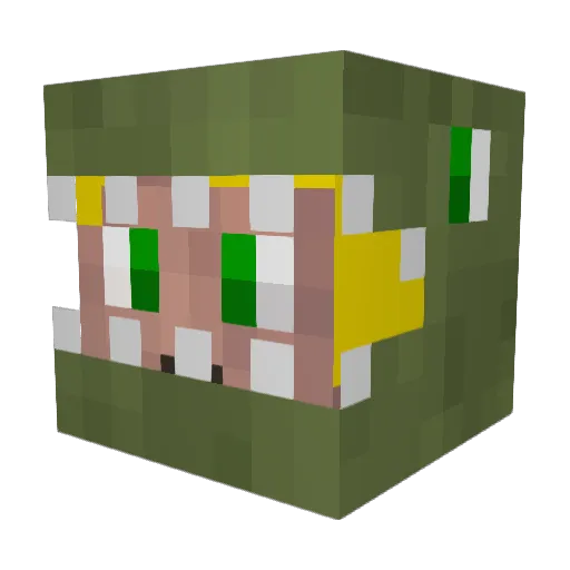 MrTubbz Minecraft avatar head, 3D render