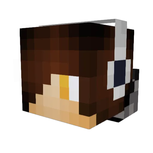MrTurdTastic Minecraft avatar head, 3D render