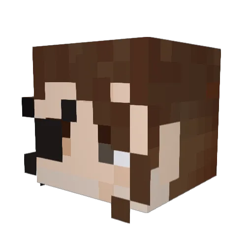 MrTweeker Minecraft avatar head, 3D render