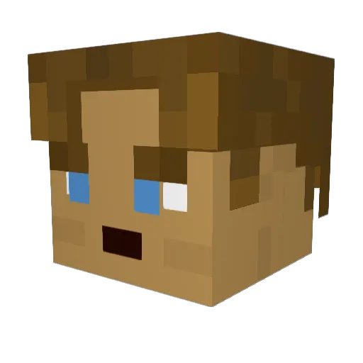 MrTyLolipop Minecraft avatar head, 3D render