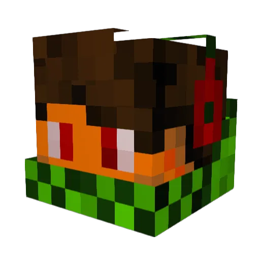 MrTyp Minecraft avatar head, 3D render