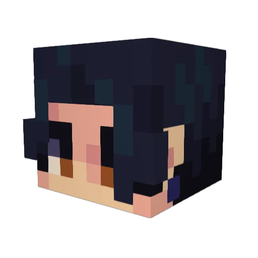MrTyzx Minecraft avatar head, 3D render