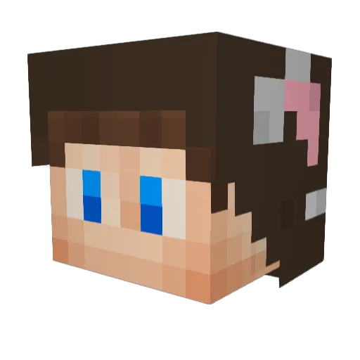 MrUndefeated Minecraft avatar head, 3D render