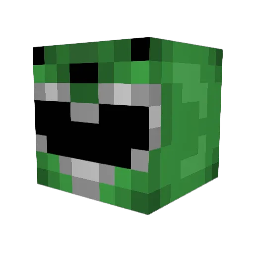 MrUnderBeard Minecraft avatar head, 3D render
