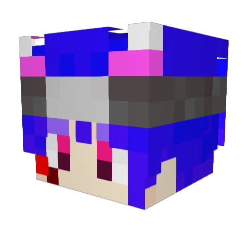 MrUniversoPE Minecraft avatar head, 3D render