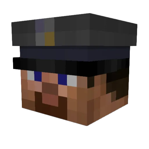 MrUnusual2331 Minecraft avatar head, 3D render