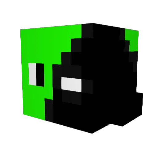 MrV72 Minecraft avatar head, 3D render