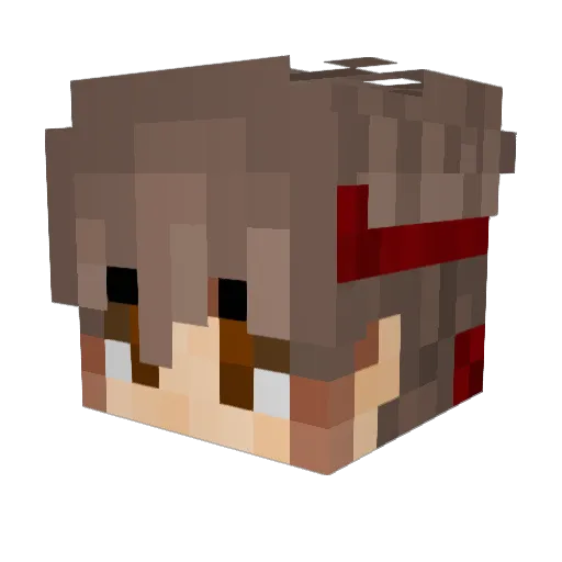 MrVdJ Minecraft avatar head, 3D render