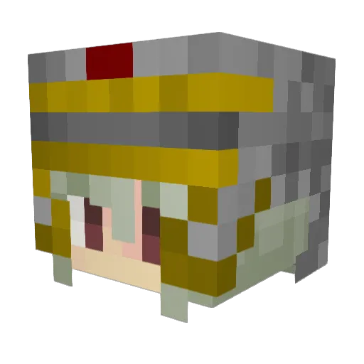 MrVelociraptor7 Minecraft avatar head, 3D render