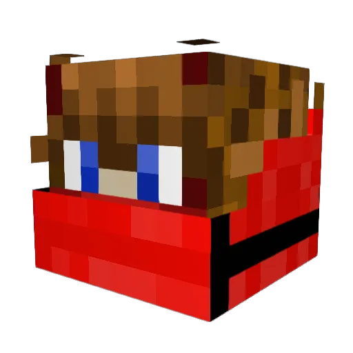 MrVipe Minecraft avatar head, 3D render