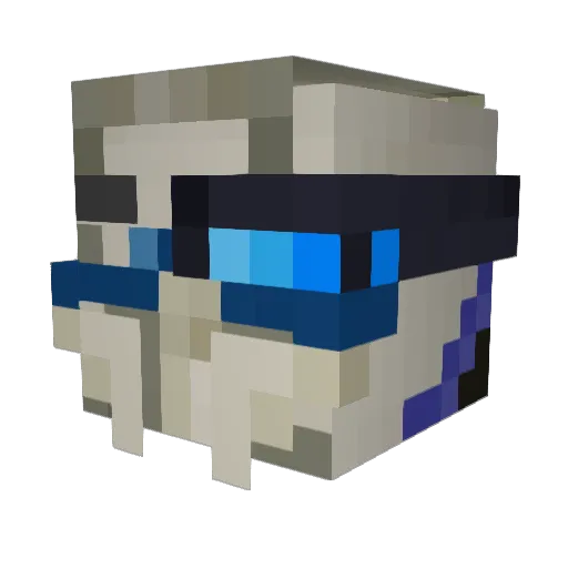 MrW00ds Minecraft avatar head, 3D render