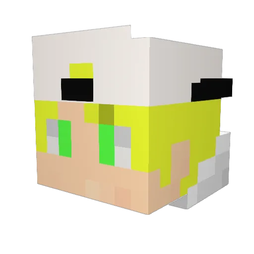 MrWRG Minecraft avatar head, 3D render