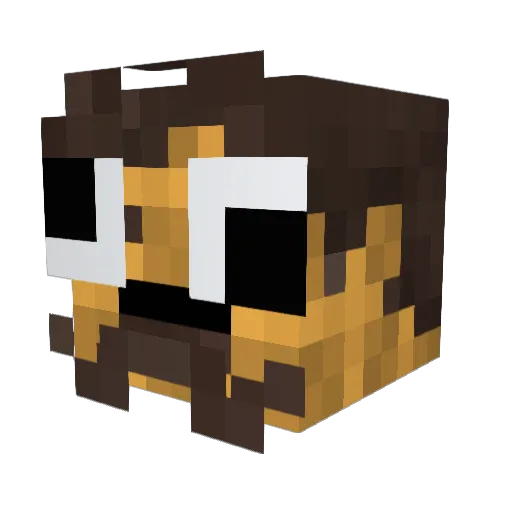 MrWaffle278 Minecraft avatar head, 3D render
