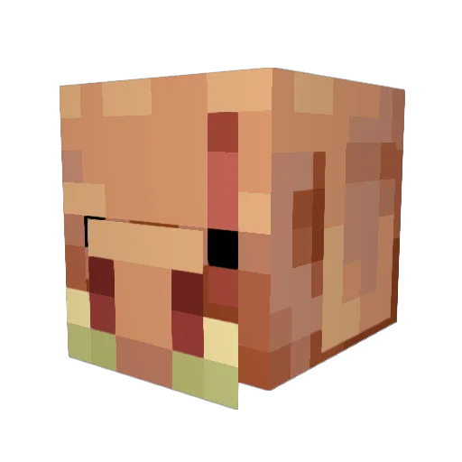 MrWaffletree Minecraft avatar head, 3D render