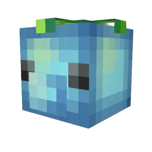 MrWallet Minecraft avatar head, 3D render