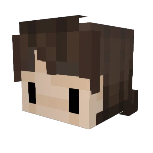MrWaltistic Minecraft avatar head, 3D render