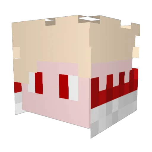 MrWamax Minecraft avatar head, 3D render