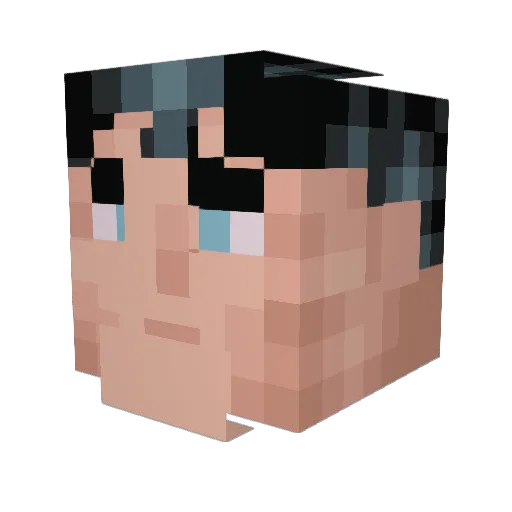 MrWapwolf Minecraft avatar head, 3D render