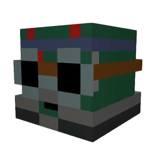 MrWattz_99 Minecraft avatar head, 3D render