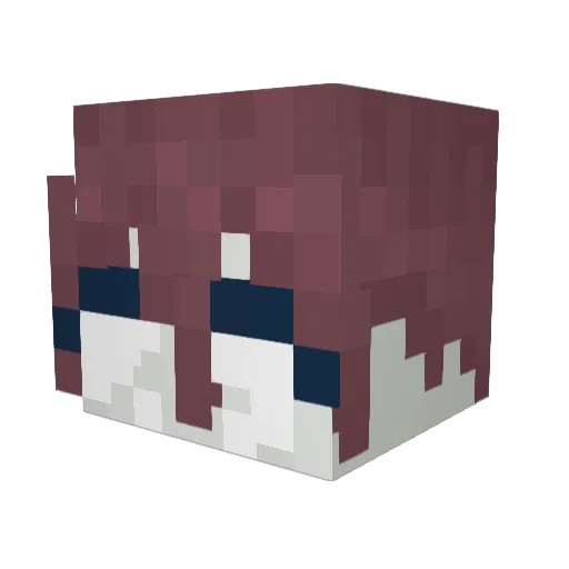 MrWilboo Minecraft avatar head, 3D render