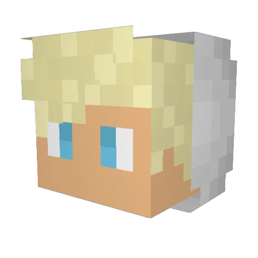 MrWing Minecraft avatar head, 3D render