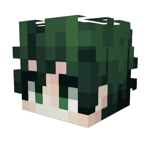 MrWire Minecraft avatar head, 3D render