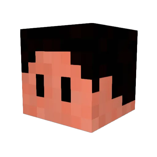 MrWoggie Minecraft avatar head, 3D render