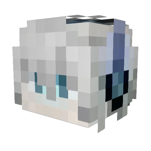 MrWorryy Minecraft avatar head, 3D render