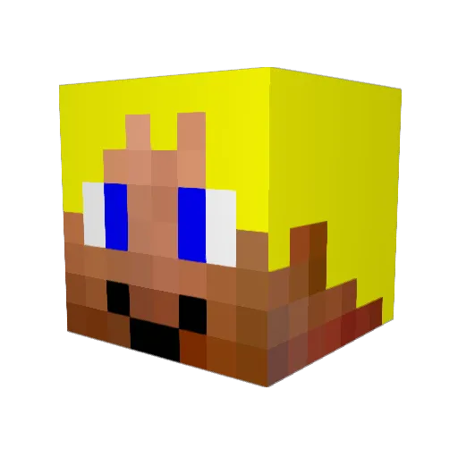 MrWouti Minecraft avatar head, 3D render