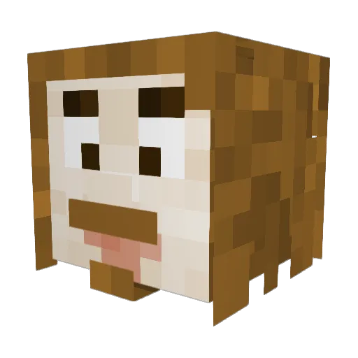 MrWuzzel Minecraft avatar head, 3D render
