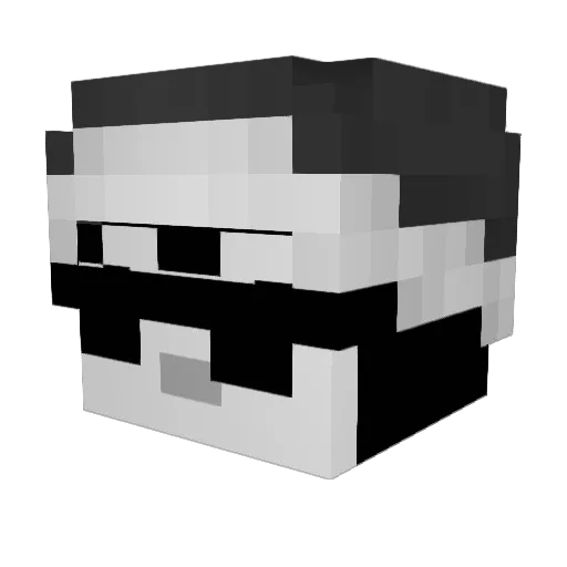 MrWybraniec Minecraft avatar head, 3D render
