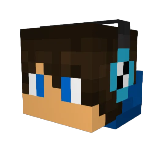 MrXalaX911 Minecraft avatar head, 3D render
