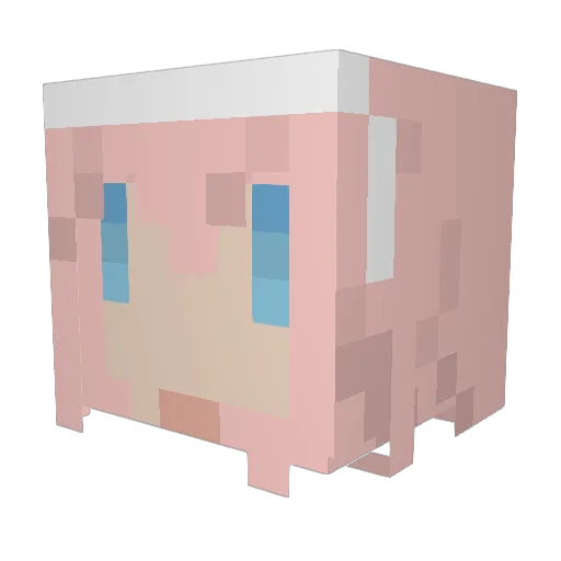 MrXant Minecraft avatar head, 3D render