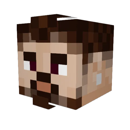 MrXavito Minecraft avatar head, 3D render